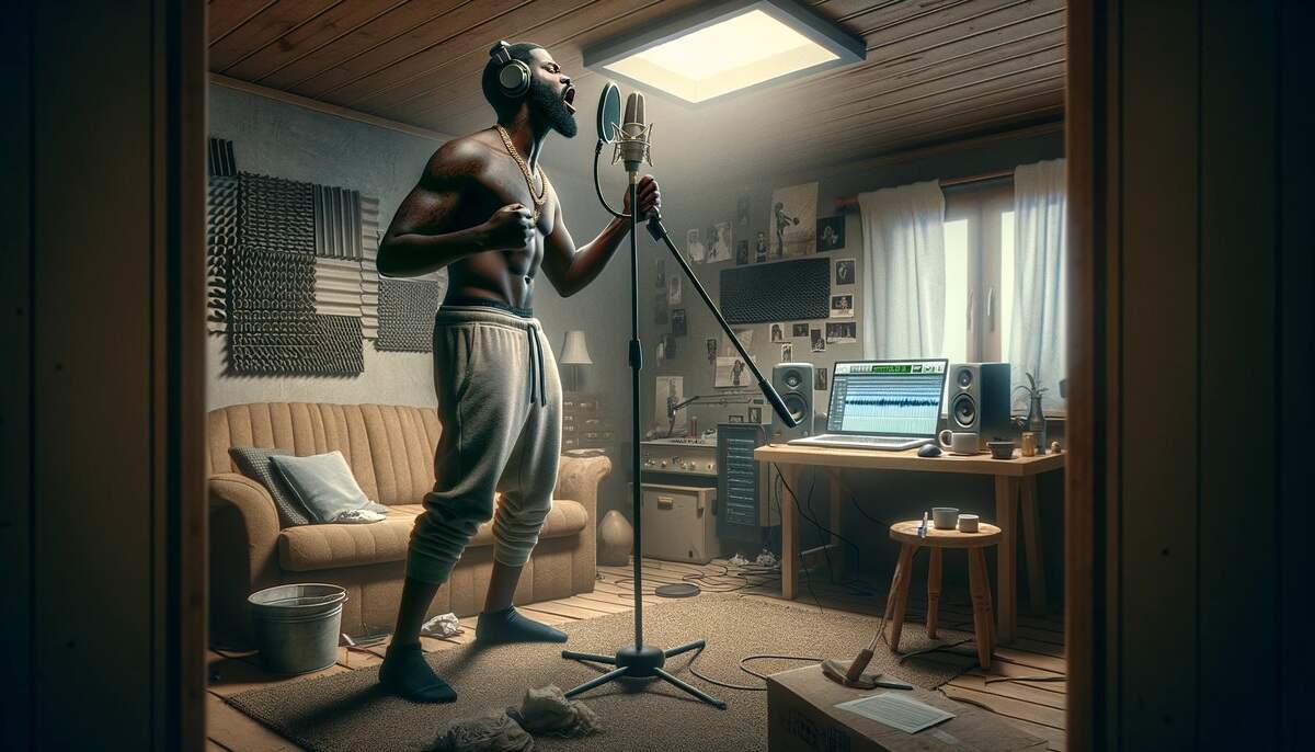 Rappers with no money trying hard to make it