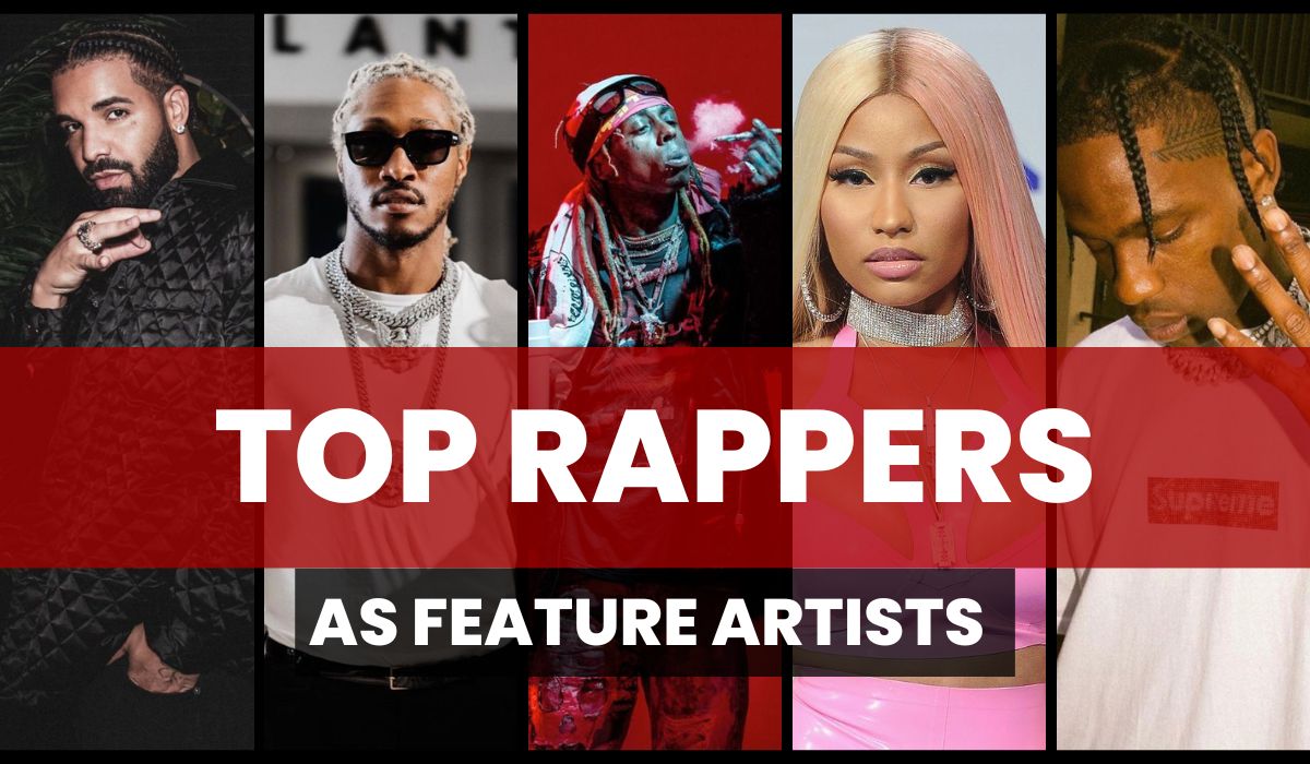 Top Rappers with Most Streams as Feature Artists