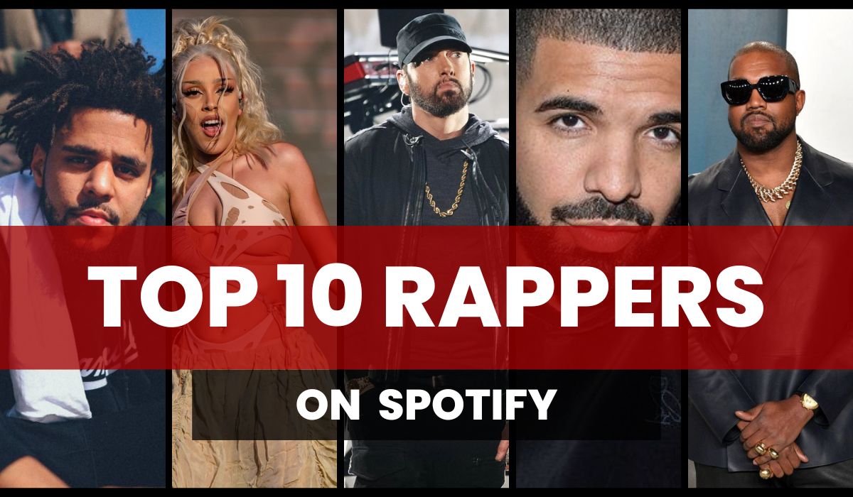 top 10 most streamed rappers on spotify